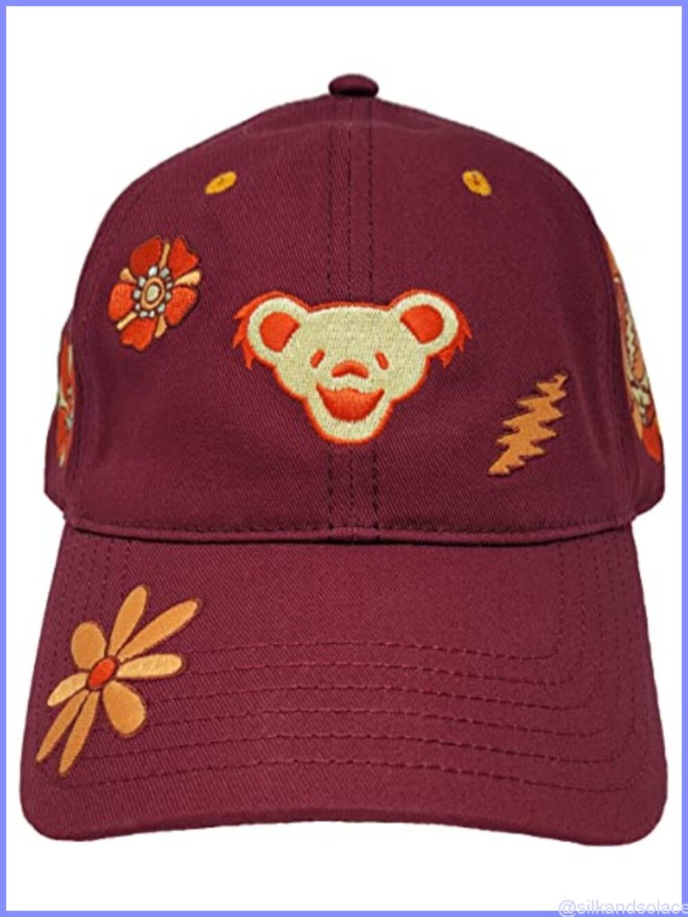 Ripple Junction Grateful Dead Embroidered Adjustable Cotton Dad Hat